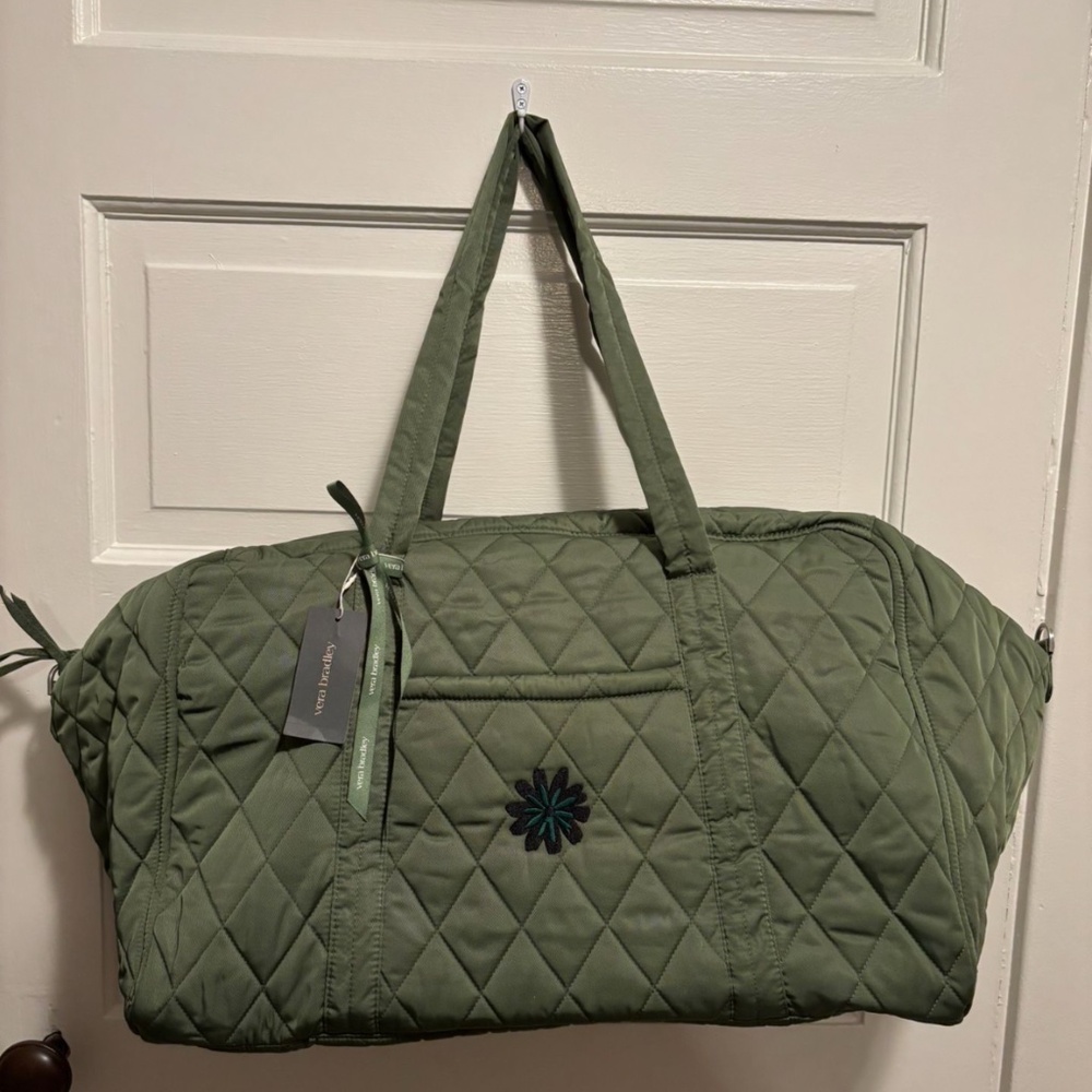 Never Used! Vera Bradley Weekender Bag, Green